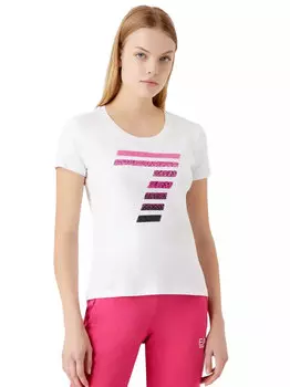 Футболка EMPORIO ARMANI с крупным логотипом, белый