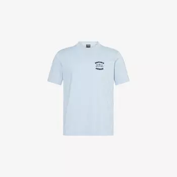 Футболка Emporio Armani Seaside с вышивкой, синий