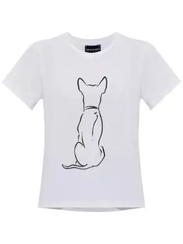 Футболка Emporio Armani We Love Dogs, белый