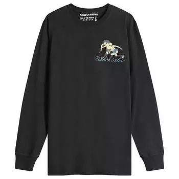 Футболка End. X Maharishi Hikyaku Courier Long Sleeve T-Shirt, черный