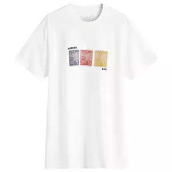 Футболка End. X Maharishi Mount Fuji Stamp T-Shirt, белый