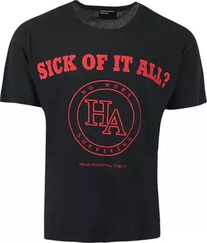 Футболка Enfants Riches Déprimés Sick Of It All? T-Shirt 'Faded Black/Red', черный
