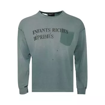Футболка Enfants Riches Dprims Classic Logo Long-Sleeve T-Shirt Stained Blue, синий