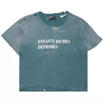 Футболка Enfants Riches Dprims Classic Logo T-Shirt Posy Green, зеленый
