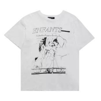 Футболка Enfants Riches Dprims November 'Faded Ivor/Black', кремовый