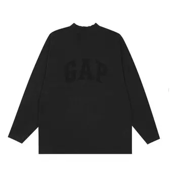 Футболка engineered by balenciaga dove long sleeve t-shirt 'black' Yeezy Gap, черный