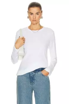 Футболка Enza Costa Cashmere Loose Long Sleeve, белый