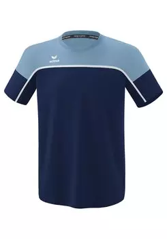 Футболка erima Change By Erima, цвет new navy/faded denim/wei