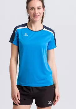Футболка erima Liga 2.0, цвет curacao/new navy/weiss