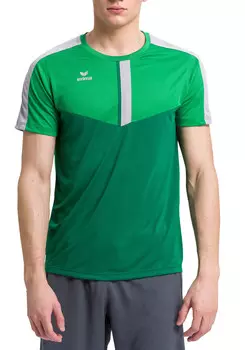 Футболка erima Squad, цвет fern green/smaragd/silver grey