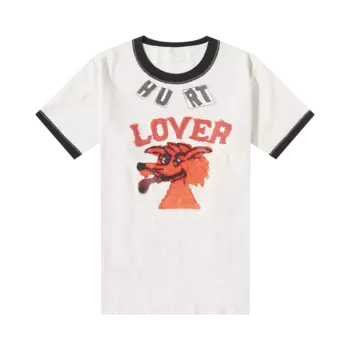 Футболка ERL Hurt Lover 'Ivory', белый