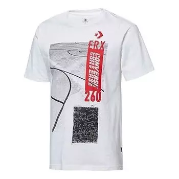 Футболка erx short sleeve graphic tee 'white' Converse, белый