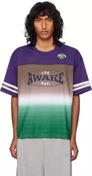 Футболка ES Football Jersey коричневого цвета Awake NY
