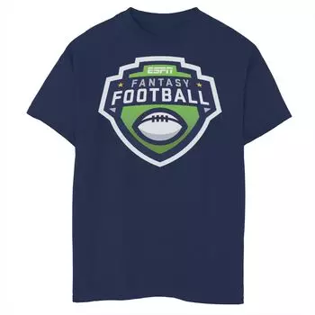 Футболка ESPN Fantasy Football с логотипом на левой груди для мальчиков 8–20 лет Licensed Character