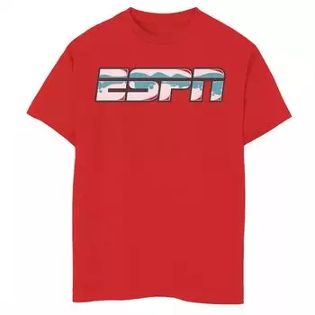 Футболка ESPN с акварельным логотипом и графическим рисунком для мальчиков 8–20 лет Licensed Character
