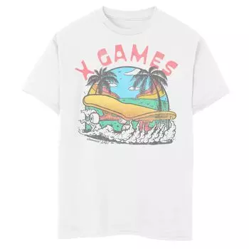 Футболка ESPN X Games Tropical Deck A1 с графическим рисунком для мальчиков 8–20 лет Licensed Character