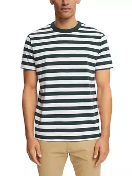 Футболка ESPRIT Shirt, цвет Dunkelgrn/Wei