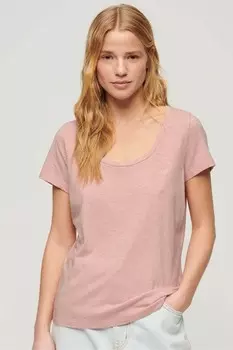 Футболка Essential 90s с логотипом Superdry, розовый