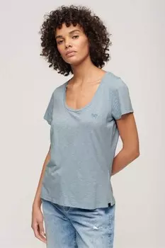 Футболка Essential 90s с логотипом Superdry, синий