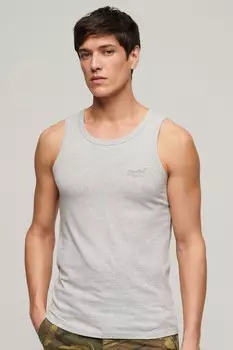 Футболка Essential без рукавов с логотипом Superdry, серый
