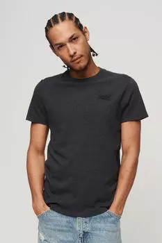 Футболка Essential из органического хлопка с логотипом Superdry, темно-серый