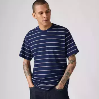 Футболка Essential Levi's, цвет Taper Stripe True Indigo - Blue