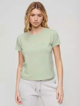 Футболка Essential с логотипом 90-х годов Superdry, цвет морской волны