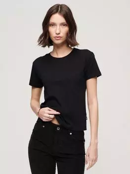 Футболка Essential с логотипом 90-х годов Superdry, черный