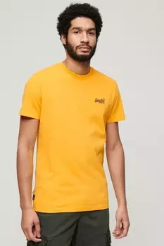 Футболка Essential с вышивкой логотипа Superdry, оранжевый