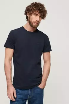 Футболка Essential с вышивкой логотипа Superdry, синий