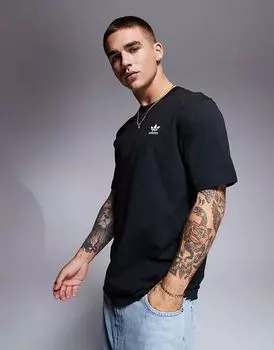 Футболка Essentials черного цвета adidas Originals
