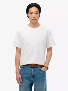 Футболка essentials из органического хлопка обычной посадки с коротким рукавом Superdry, цвет Optic