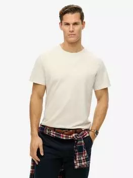 Футболка essentials из органического хлопка свободного кроя Superdry, цвет Silver Birch