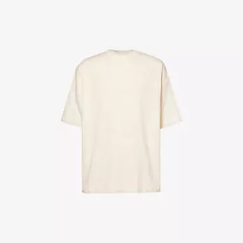 Футболка ESSENTIALS с короткими рукавами и логотипом из хлопкового джерси Fear Of God Essentials, цвет cloud dancer