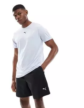 Футболка Essentials светло-голубого меланжевого цвета Puma