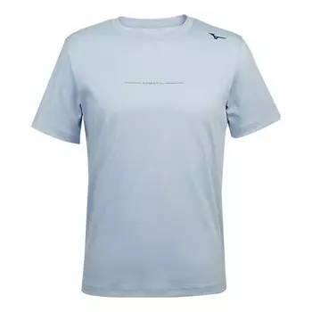 Футболка essentials t-shirt 'blue' Mizuno, синий