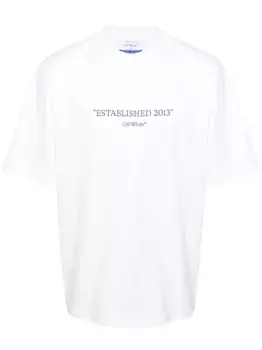 Футболка Established 2013 OFF-WHITE, белый