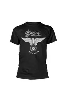 Футболка ESTD 1979 года Saxon, черный