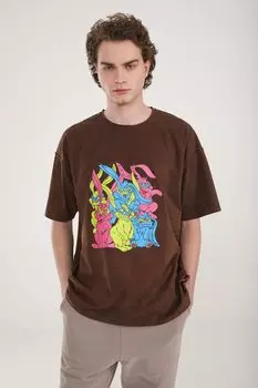 Футболка ET NOS, коричневый