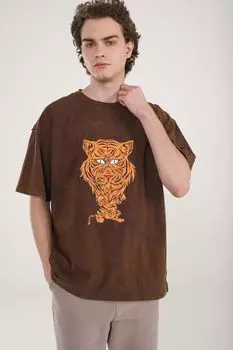 Футболка ET NOS, коричневый