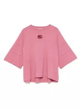 Футболка ETRO KIDS с принтом Pegaso, розовый