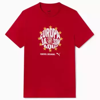 Футболка Europa Tee Girona FC Puma унисекс, красный