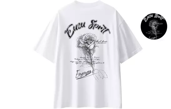 Футболка Eusu унисекс, БордовыйНе светящийся