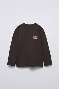 Футболка everlast worldwide inc. ZARA, коричневый