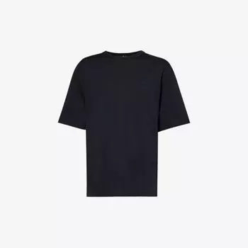 Футболка Exford из хлопкового джерси с аппликацией логотипа Acne Studios, черный