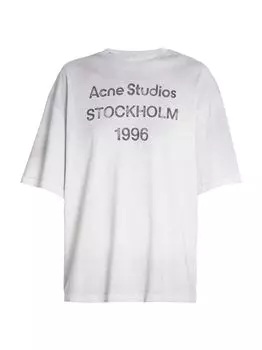 Футболка Exford U 1996 с рисунком из смесового хлопка Acne Studios