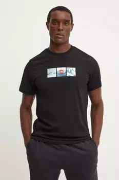 Футболка Expedition System из хлопка The North Face, черный