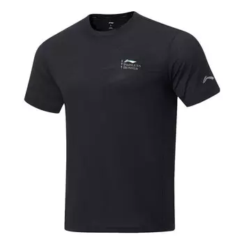 Футболка ежедневные беговые Футболка Li-Ning, черный