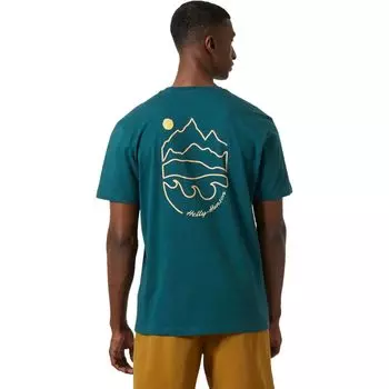 Футболка f2f из органического хлопка 2.0 Helly Hansen, цвет dark creek