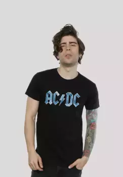 Футболка F4NT4STIC "ACDC Blue Ice Logo для детей и мужчин", принт, черный